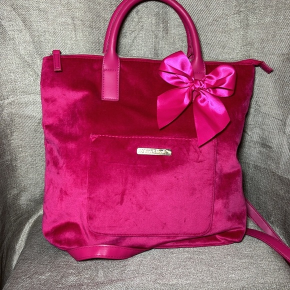 Juicy Couture PINK Velvet Backpack Shoulder bag - Picture 6 of 10